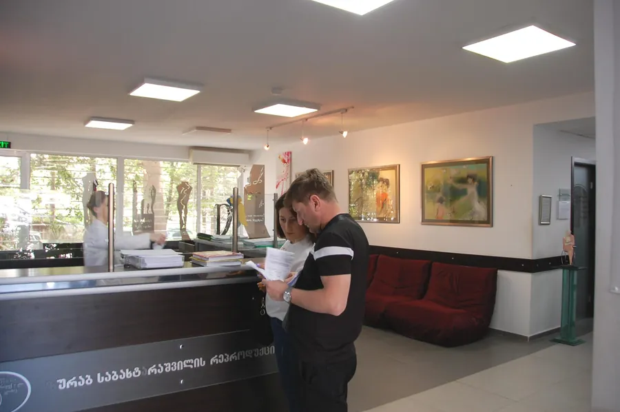 Interior da clínica